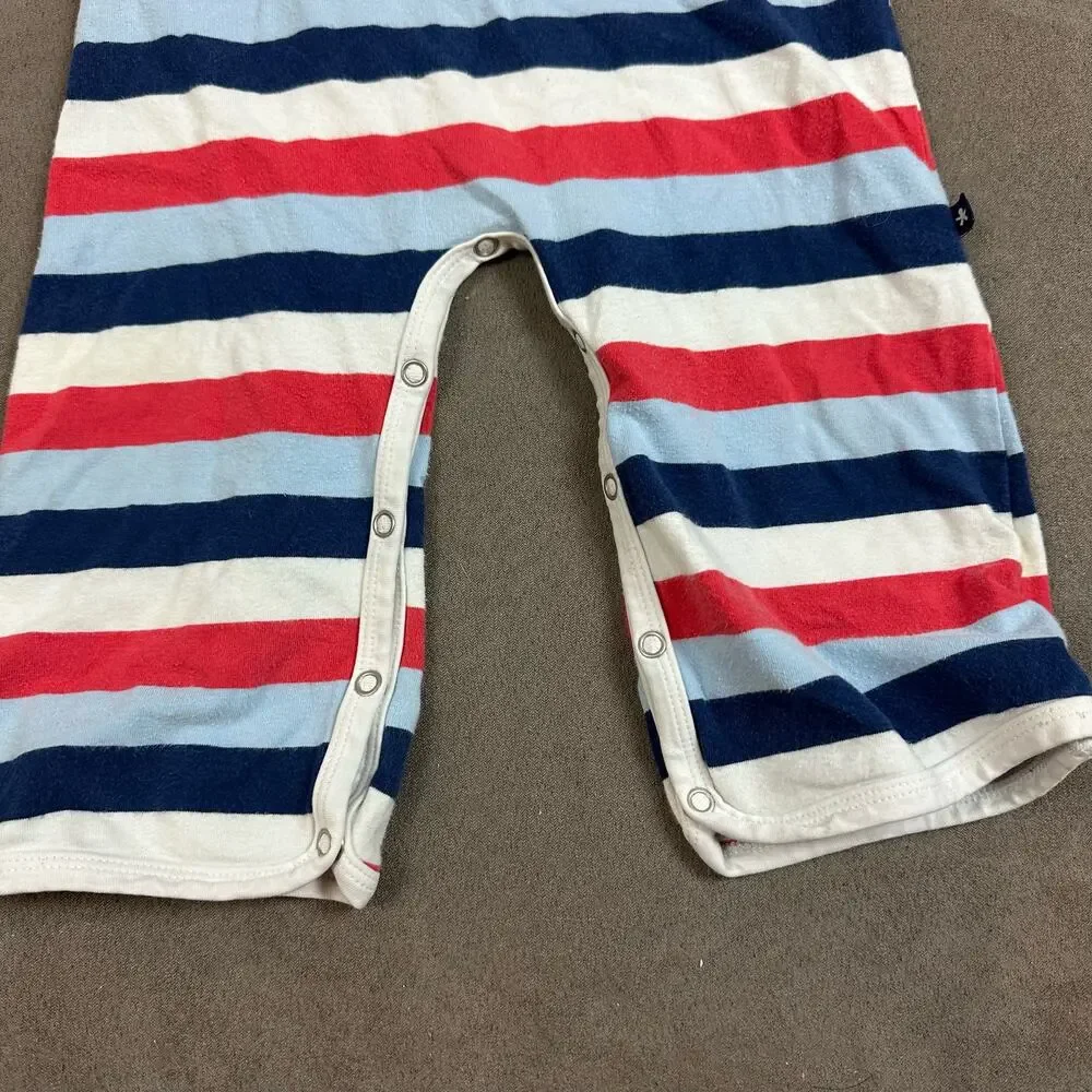 ToobyDoo Stripe Romper 12-18 Months 80 Jumper Red Blue One Piece Outfit Boys